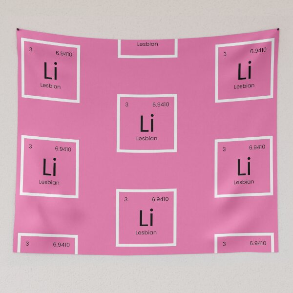 Item preview, Lesbian Chemistry Element designed and sold by Cute-Chaotic-Co.