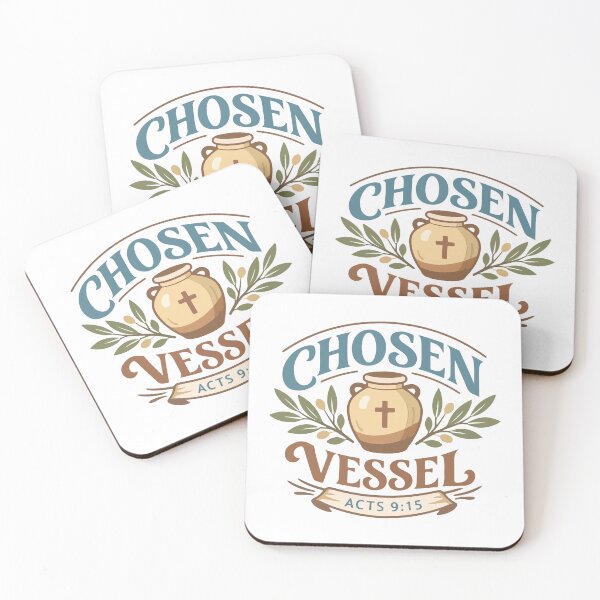 Item preview, Chosen Vessel Christian Clay Pot – Acts 9:15 Bible Verse Art designed and sold by stylishdzign.