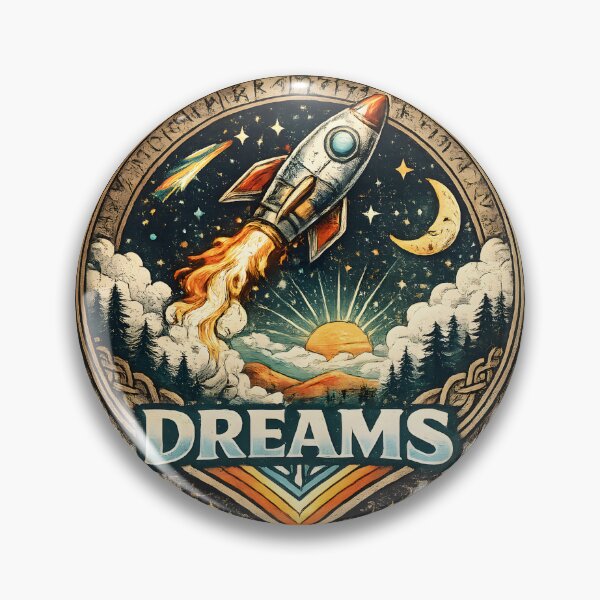 Item preview, Follow Your Dreams Rocket Adventure Design designed and sold by CreativeMindsetLab.