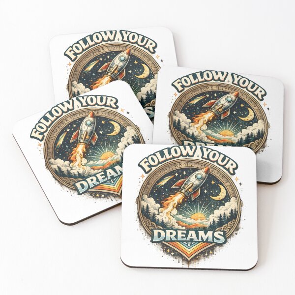 Item preview, Follow Your Dreams Rocket Adventure Design designed and sold by CreativeMindsetLab.
