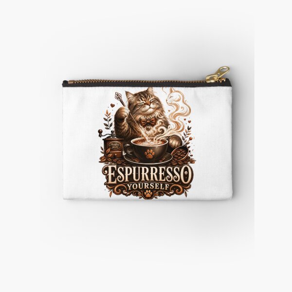 Item preview, Espurresso Yourself Funny Cat Coffee Art designed and sold by pradeepvisuals.