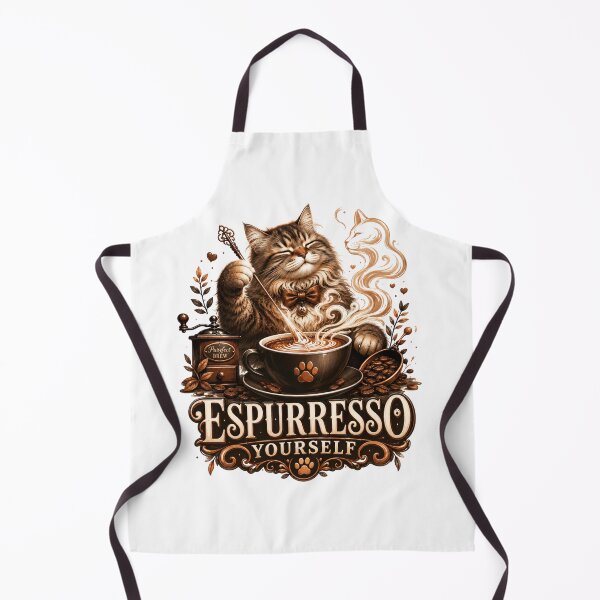 Item preview, Espurresso Yourself Funny Cat Coffee Art designed and sold by pradeepvisuals.