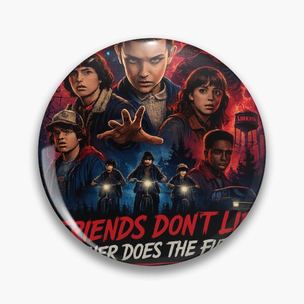 Item preview, Friends Don't Lie – Retro Horror Inspired Sticker Art designed and sold by AndGarciart.