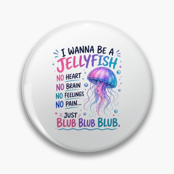 Item preview, I wanna be a jellyfish-just blub blub blub designed and sold by Side Quest Co..