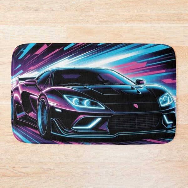 Item preview, Neon Hypercar Speed | Synthwave Cyberpunk Racing Digital Art designed and sold by Nexus Space.