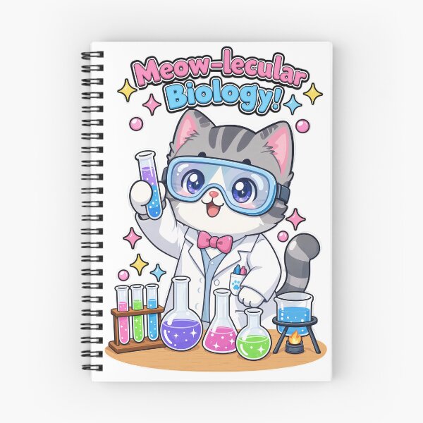 Item preview, Meow-lecular Biology Cute Scientist Cat | Kawaii Science Cat designed and sold by MurkCraft.