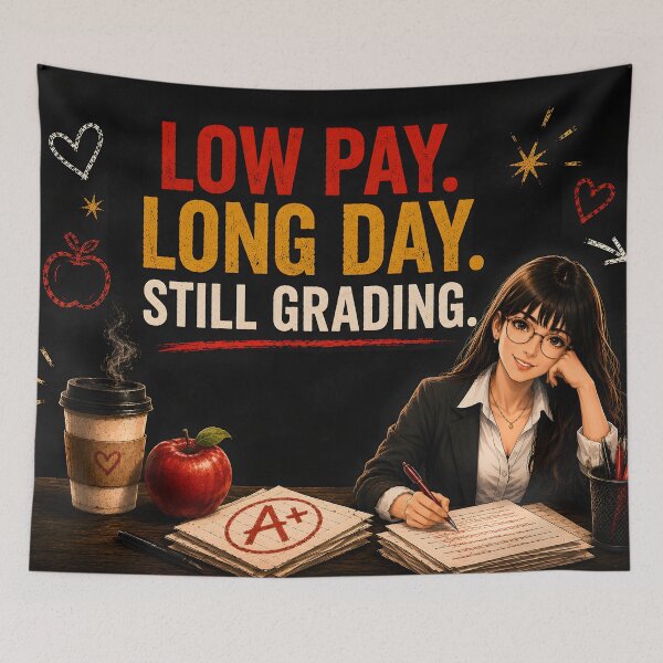 Item preview, Low Pay Long Day Still Grading designed and sold by Omni Craft .
