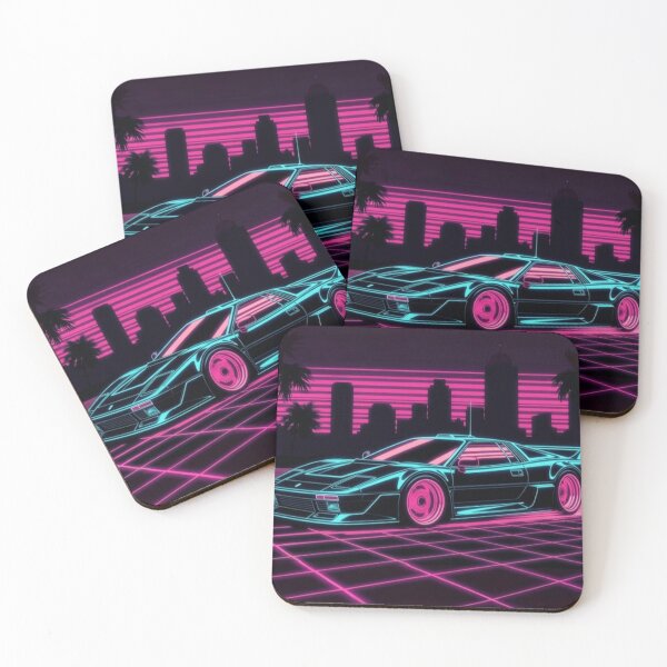Item preview, Retro Synthwave Supercar | Neon City Outrun Digital Art designed and sold by Nexus Space.