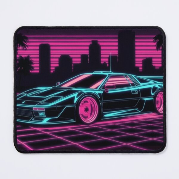 Item preview, Retro Synthwave Supercar | Neon City Outrun Digital Art designed and sold by Nexus Space.