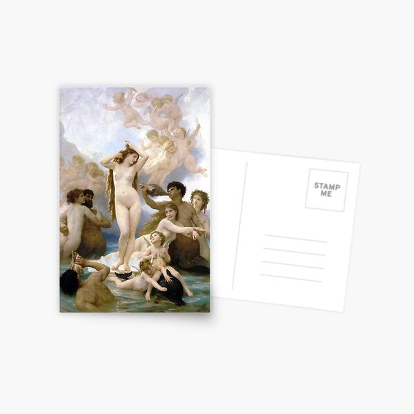 The Birth of Venus - William-Adolphe Bouguereau Postcard