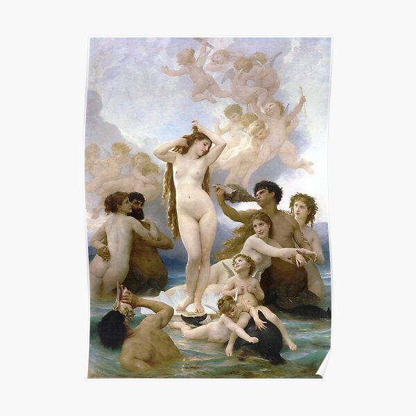 The Birth of Venus - William-Adolphe Bouguereau Poster