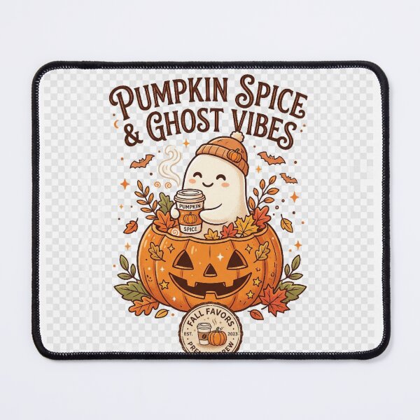 Item preview, Pumpkin Spice & Ghost Vibes | Cute Halloween Coffee Design designed and sold by slynamite.