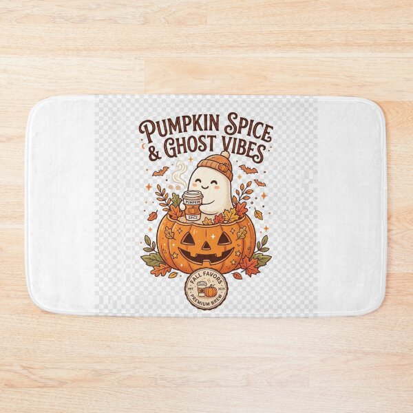 Item preview, Pumpkin Spice & Ghost Vibes | Cute Halloween Coffee Design designed and sold by slynamite.