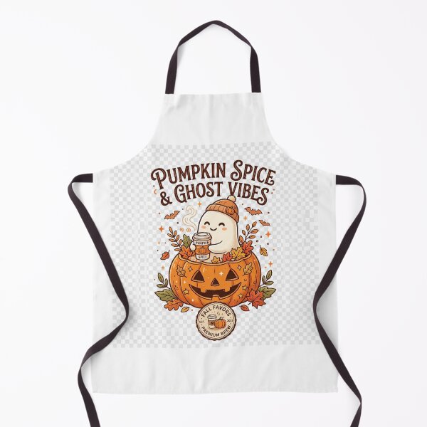 Item preview, Pumpkin Spice & Ghost Vibes | Cute Halloween Coffee Design designed and sold by slynamite.