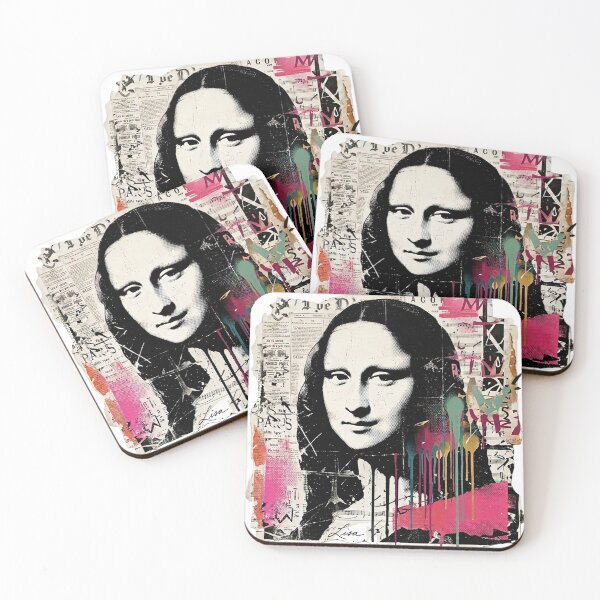 Item preview, Mona Lisa Reimagined – Graffiti Collage Pop Art designed and sold by Simplybe1.