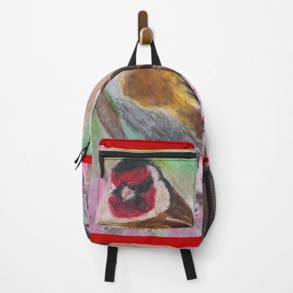 Item preview, Goldfinch with Blossom: Oil Pastels designed and sold by Charlotte's Shop of Bird Stuff.