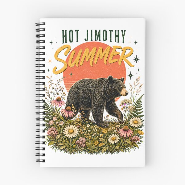 Item preview, Hot Jimothy Summer Retro Cottagecore Bear Art designed and sold by BumbleBloom7.