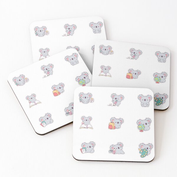 Item preview, Cute Kawaii Koala School Activities Sticker Sheet designed and sold by KAWAII STUDIO NB.