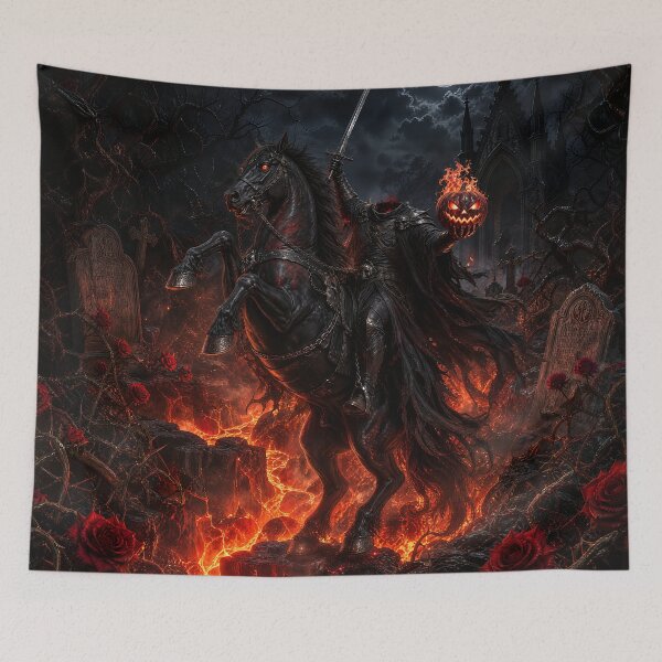 Item preview, Gothic Headless Horseman Dark Fantasy Autumn Halloween designed and sold by Aimaniia666.