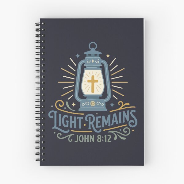 Item preview, Light Remains Christian Lantern – John 8:12 Bible Verse Art designed and sold by stylishdzign.