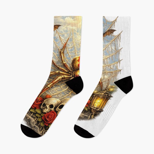 Item preview, Gothic spider & skull fantasy art designed and sold by urbanshop7.