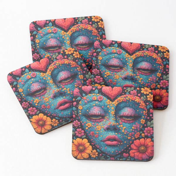 Item preview, 1960's Hippy Floral Hearts  designed and sold by TheDarkWardrobe.