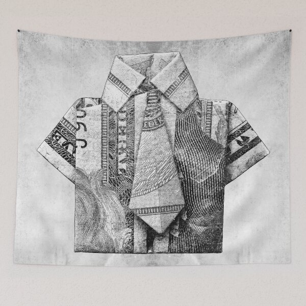 Item preview, Origami Shirt Folded From Dollar Bill designed and sold by Ghoul Enterprises.