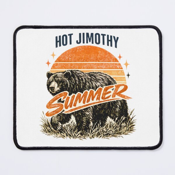 Item preview, Hot Jimothy Summer Vintage Grizzly Bear Funny Outdoor Meme designed and sold by BumbleBloom7.