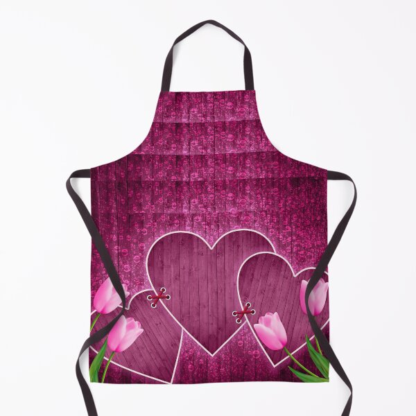 Item preview, Pink Hearts & Tulips – Cute Romantic Floral Design designed and sold by BhavyaMR.