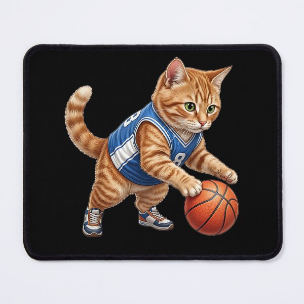 Item preview, Cute cat plays basketball. designed and sold by ReneMM.