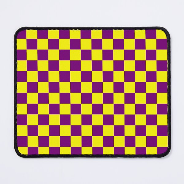 Item preview, Deep Purple and Yellow Chequered Pattern designed and sold by Jeallan Designs.