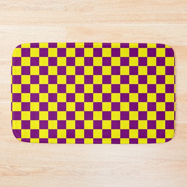 Item preview, Deep Purple and Yellow Chequered Pattern designed and sold by Jeallan Designs.
