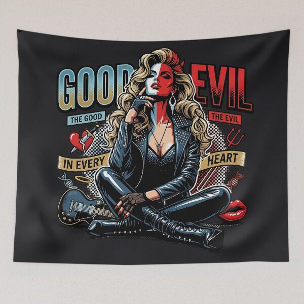 Item preview, Rocker Blonde Woman Leather Jacket designed and sold by Voodoo Store Paranormal Collections.