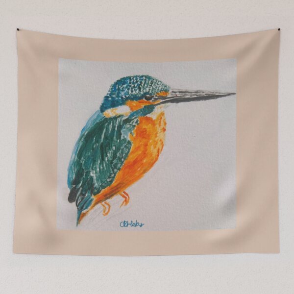 Item preview, One Kingfisher: Acrylic Painted designed and sold by charlotteroro.