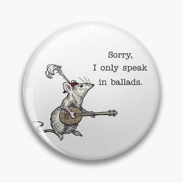 Item preview, Sorry I Only Speak in Ballads | Funny Rat Bard Medieval Fantasy  designed and sold by witchlingart.