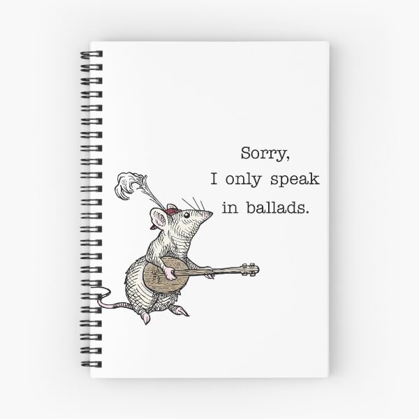 Item preview, Sorry I Only Speak in Ballads | Funny Rat Bard Medieval Fantasy  designed and sold by witchlingart.