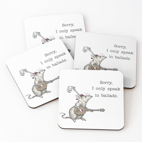 Item preview, Sorry I Only Speak in Ballads | Funny Rat Bard Medieval Fantasy  designed and sold by witchlingart.