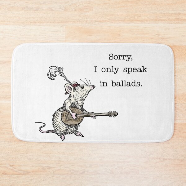 Item preview, Sorry I Only Speak in Ballads | Funny Rat Bard Medieval Fantasy  designed and sold by witchlingart.