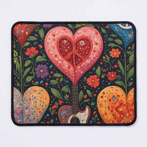 Item preview, 1960's Hippy Floral Hearts  designed and sold by TheDarkWardrobe.