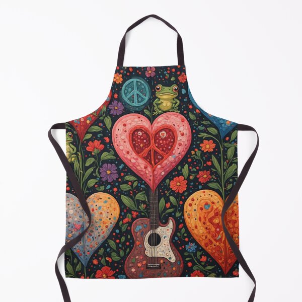 Item preview, 1960's Hippy Floral Hearts designed and sold by TheDarkWardrobe.