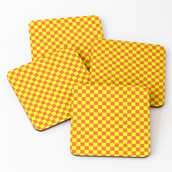 Item preview, Orange and Yellow Chequered Pattern designed and sold by Jeallan Designs.