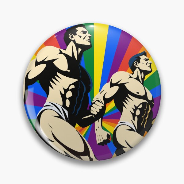 Item preview, Bold Rainbow Pride March – Retro Propaganda Style Gay Art designed and sold by gayishdesign.