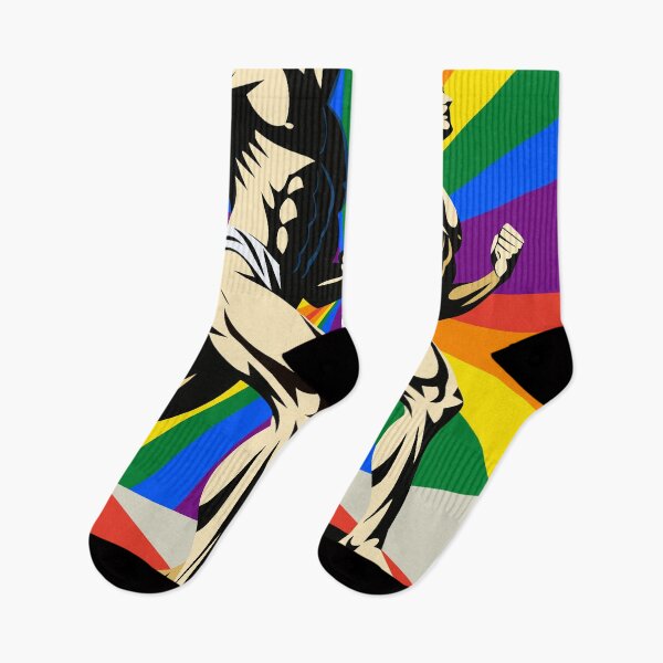 Artikelvorschau, Auffälliger Regenbogen-Pride-Marsch – Schwule Kunst im Retro-Propagandastil entworfen und verkauft von gayishdesign.