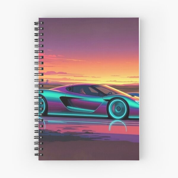 Item preview, Synthwave Neon Supercar Sunset | Retro Futuristic Sports Car | Vaporwave Automotive Art | Outrun Wall Decor designed and sold by Nexus Space.