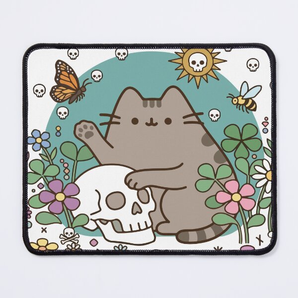 Item preview, Kawaii Floral Skeleton Kitten designed and sold by daenarys123.