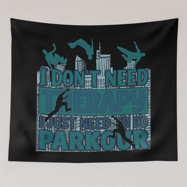 Item preview, Parkour Athletes Jumping Through the Night City designed and sold by Szpaku desart .