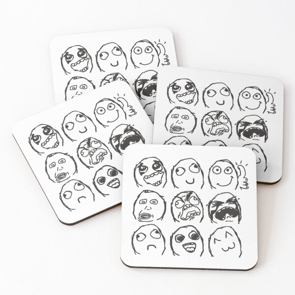 Item preview, Classic Rage Comics Face Grid designed and sold by Zyphero.