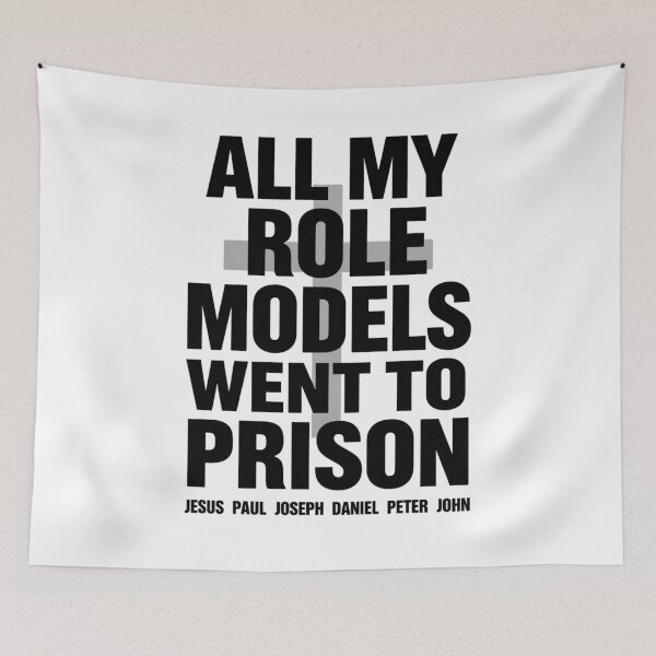 Item preview, All My Role Models Went to Prison Christian 1 designed and sold by Positive&FunnyThings.
