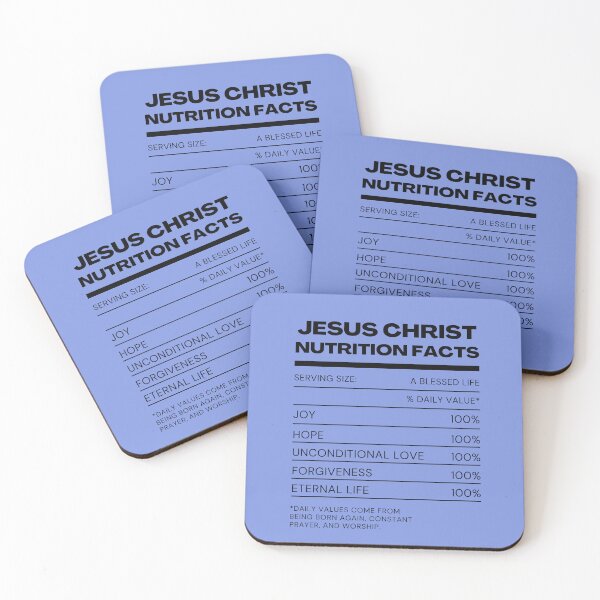 Item preview, Jesus Christ Nutrition Facts designed and sold by Ycotton8.