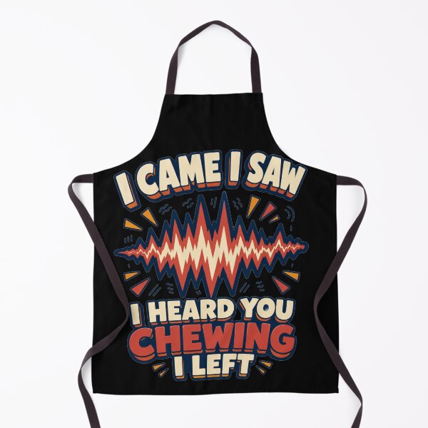 Item preview, I Came I Saw I Heard You Chewing I Left Bold Soundwave Art Sarcastic Office Humor Gift for Coworkers designed and sold by Nightarel.